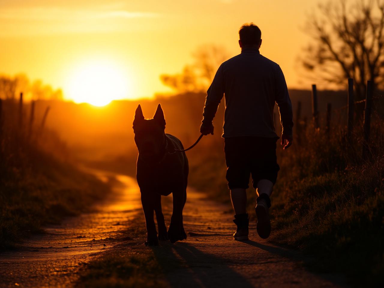 Lifestyle walk at sunset